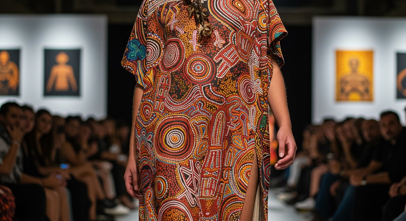 Indigenous Australian Fashion Brand Kirrikin Weaves Cultural Exchange in Santiago, Chile