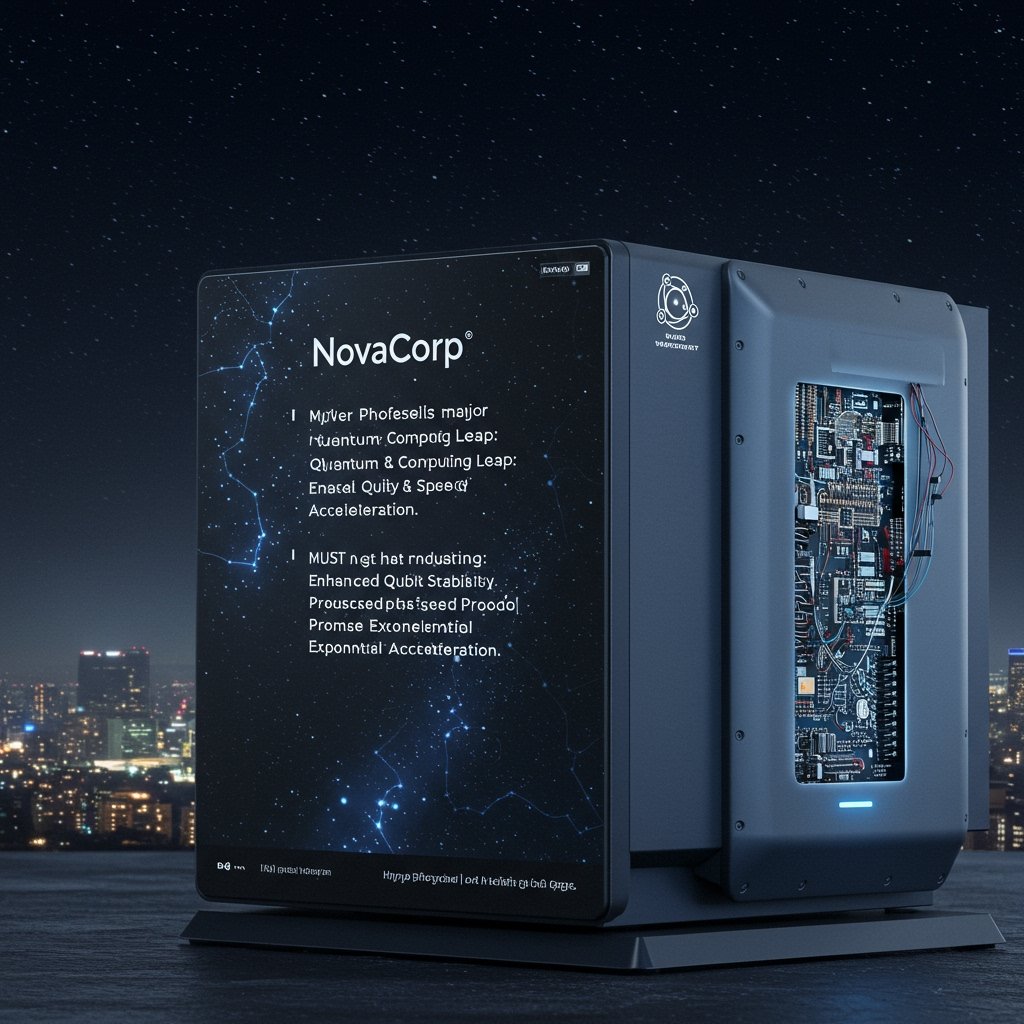 NovaCorp Unveils Major Quantum Computing Leap: Enhanced Qubit Stability & Speed Promise Exponential Acceleration