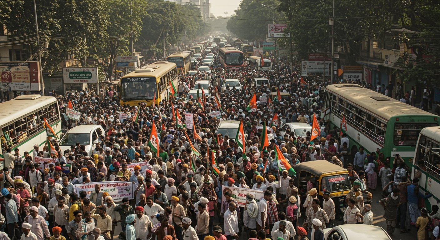 India Crippled by Massive Nationwide Bharat Bandh: Unions Demand Policy Revisions