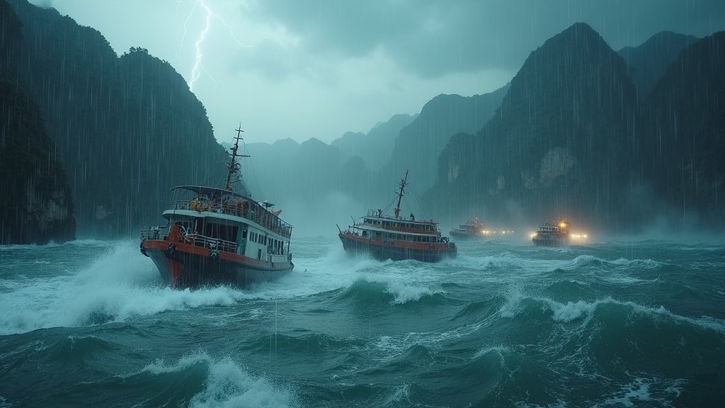 Tragedy in Ha Long Bay: Tourist Boat Capsizes During Storm, Claiming at Least 34 Lives