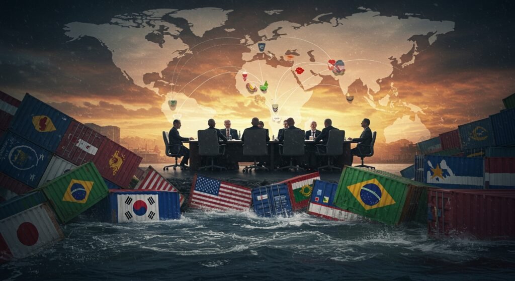 Trump Imposes Broad New Tariffs on Japan, South Korea, Five Other Nations; India Signals BRICS Overhaul for 2026