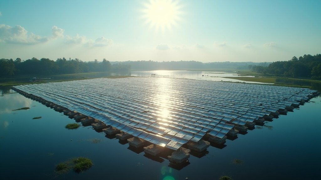India's Water Revolution: Floating Solar Panels Power Homes and Conserve Billions of Liters