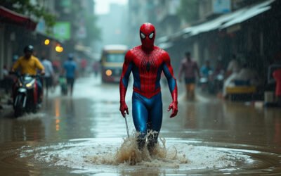 Mumbai’s Web-Slinger Takes On Floods: Viral Spider-Man Highlights City’s Monsoon Battle Mumbai's Web Slinger Takes On Floods: Viral Spider Man Highlights City's Monsoon Battle