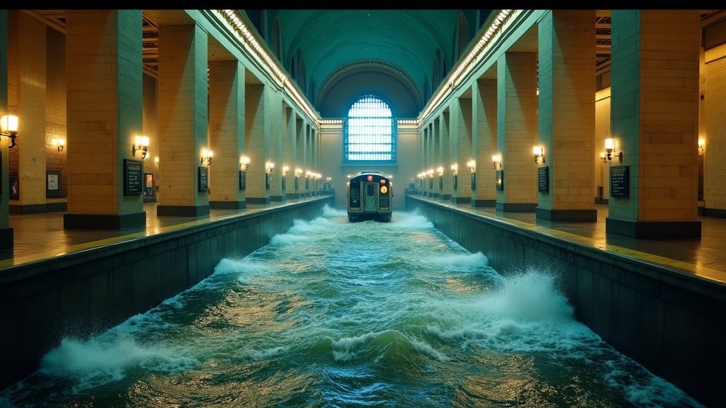 NYC Subways Become Rivers as Fierce Storm Triggers Flash Floods, Viral Videos Spark Concern