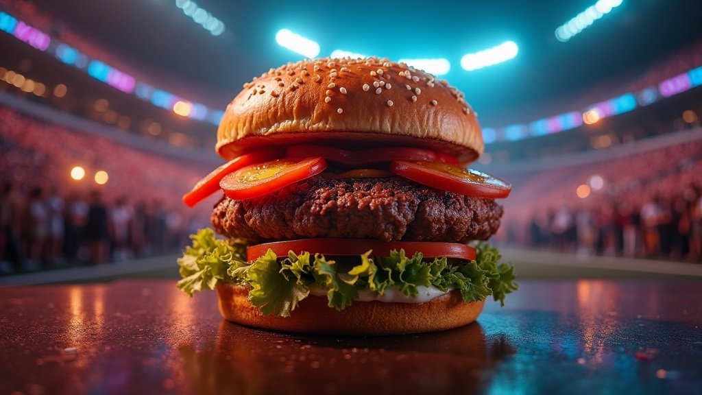 Super Bowl LX’s $180 ‘Hammer Burger’ Becomes Viral Sensation Amidst Stadium Spectacle