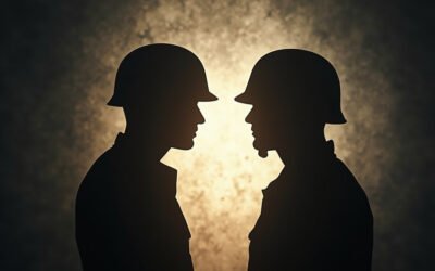 Retired Air Force members engaged in a respectful dialogue about political differences and shared patriotism.